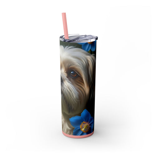 Skinny Tumbler with Straw – 20 oz Stainless Steel Cup