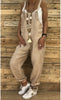 Loose suspender jumpsuit plus size overalls