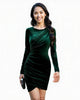 New beautiful black Autumn And Winter Round Neck Dress for women