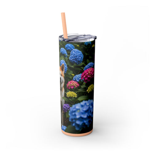 Skinny Tumbler with Straw – 20 oz Stainless Steel Cup