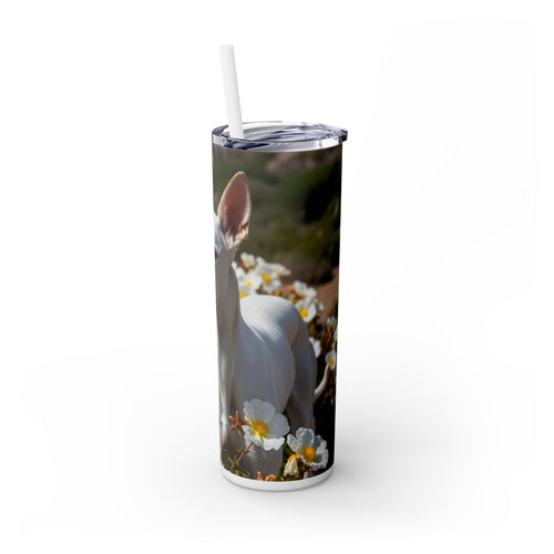 Skinny Tumbler with Straw – 20 oz Stainless Steel Cup