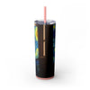 Skinny Tumbler with Straw – 20 oz Stainless Steel Cup