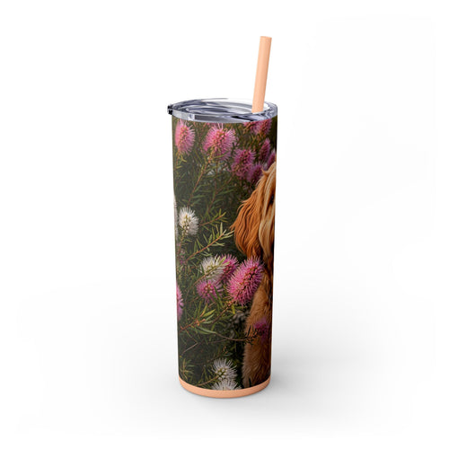Skinny Tumbler with Straw – 20 oz Stainless Steel Cup