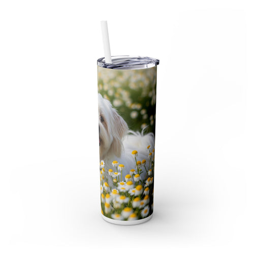 Skinny Tumbler with Straw – 20 oz Stainless Steel Cup