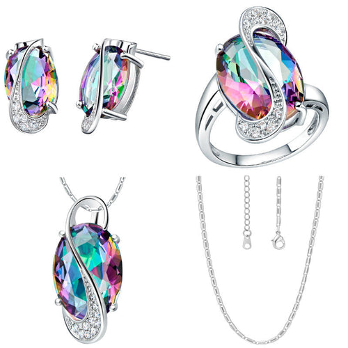 BEAUTIFUL EMERALD GREEN JEWLERY GIFT SET