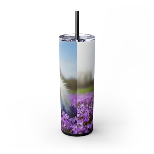 Skinny Tumbler with Straw – 20 oz Stainless Steel Cup