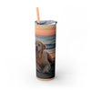 Skinny Tumbler with Straw – 20 oz Stainless Steel Cup