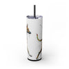 Skinny Tumbler with Straw – 20 oz Stainless Steel Cup