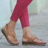 Sandals plus size women's shoes wedge velcro
