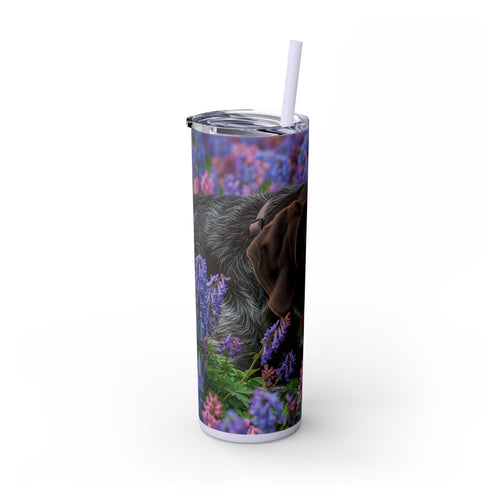 Skinny Tumbler with Straw – 20 oz Stainless Steel Cup