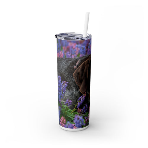 Skinny Tumbler with Straw – 20 oz Stainless Steel Cup