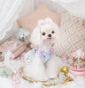 Luxury design Royal Frost Ruffle Dog Dress