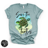 Save The Turtles Tee |  Coastal Sea Turtle Graphic T-Shirt