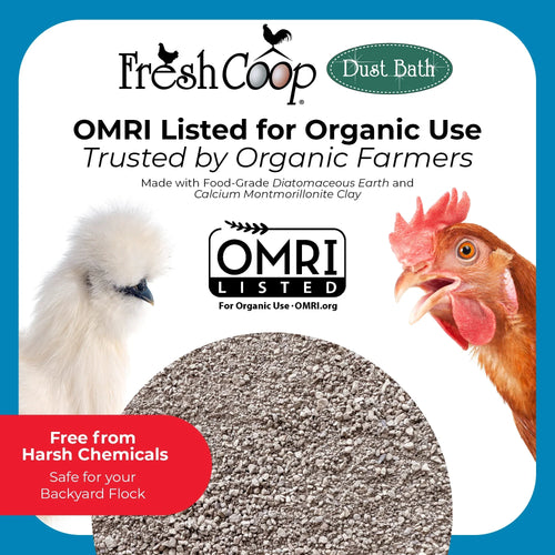 Fresh Coop Dust Bath 6 lb Shaker Absorbent Chicken Bird Bath Backyard Poultry