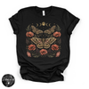 Poppy Moon Moth Tee | Celestial Floral Moth Graphic T-Shirt