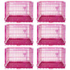 24-42 Collapsible Pink Dog Crate RED24-42