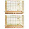24-42 Collapsible Copper Gold Dog Crate GLD24-42