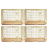 24-42 Collapsible Copper Gold Dog Crate GLD24-42