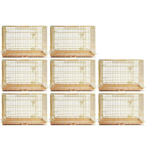 24-42 Collapsible Copper Gold Dog Crate GLD24-42