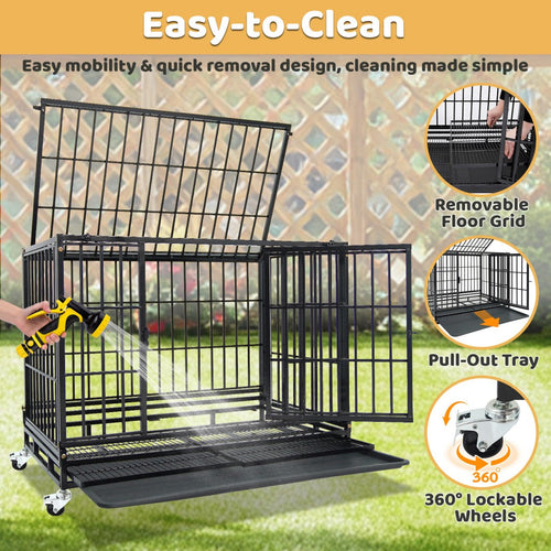 37 Stackable Heavy Duty Dog Kennel 371D04