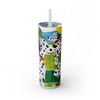 Skinny Tumbler with Straw – 20 oz Stainless Steel Cup
