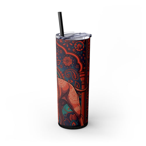 Skinny Tumbler with Straw – 20 oz Stainless Steel Cup