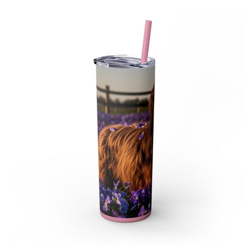 Skinny Tumbler with Straw – 20 oz Stainless Steel Cup