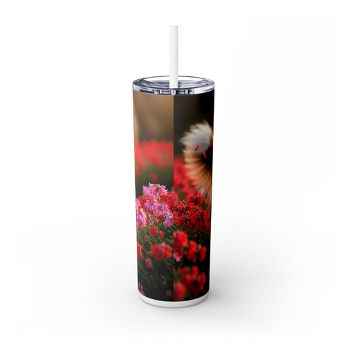Skinny Tumbler with Straw – 20 oz Stainless Steel Cup