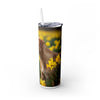Skinny Tumbler with Straw – 20 oz Stainless Steel Cup