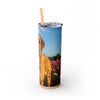Skinny Tumbler with Straw – 20 oz Stainless Steel Cup