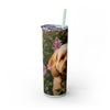 Skinny Tumbler with Straw – 20 oz Stainless Steel Cup