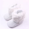 Knitted wool baby shoes and boots