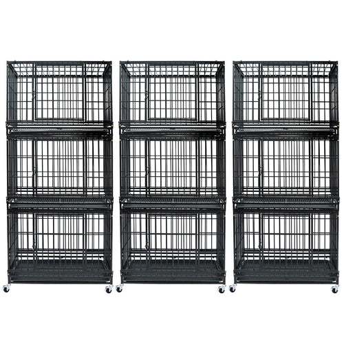 37 Stackable Heavy Duty Dog Kennel 371D04