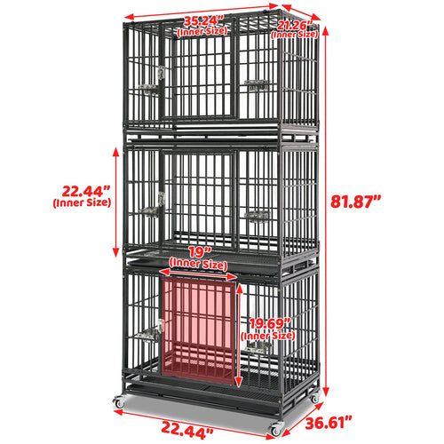 37 Stackable Heavy Duty Dog Crate 371D03