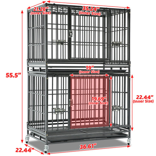 37 Stackable Heavy Duty Dog Crate 371D03