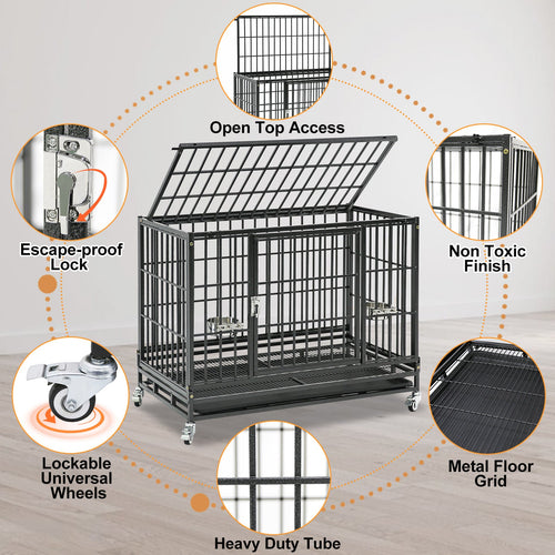 37 Stackable Heavy Duty Dog Crate 371D03