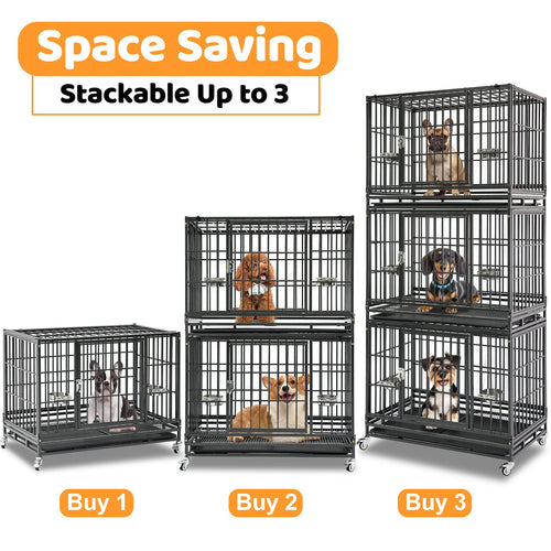 37 Stackable Heavy Duty Dog Crate 371D03