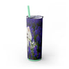 Skinny Tumbler with Straw – 20 oz Stainless Steel Cup
