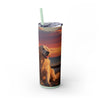 Skinny Tumbler with Straw – 20 oz Stainless Steel Cup