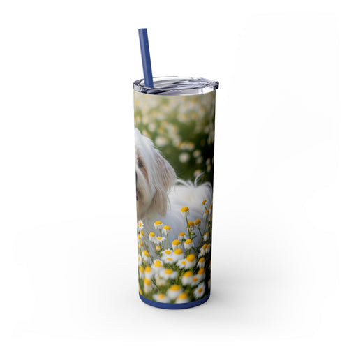 Skinny Tumbler with Straw – 20 oz Stainless Steel Cup