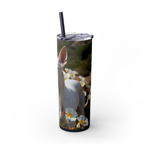 Skinny Tumbler with Straw – 20 oz Stainless Steel Cup