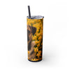Skinny Tumbler with Straw – 20 oz Stainless Steel Cup