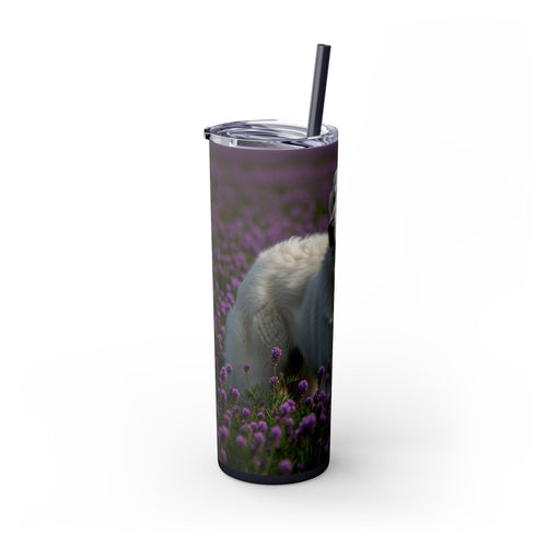 Skinny Tumbler with Straw – 20 oz Stainless Steel Cup
