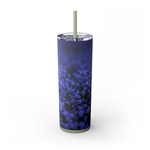 Skinny Tumbler with Straw – 20 oz Stainless Steel Cup