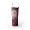 Skinny Tumbler with Straw – 20 oz Stainless Steel Cup
