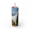Skinny Tumbler with Straw – 20 oz Stainless Steel Cup