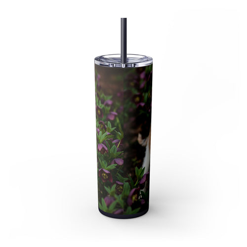 Skinny Tumbler with Straw – 20 oz Stainless Steel Cup