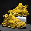 Basketball shoes men trend camouflage graffiti hand drawn