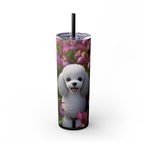 Skinny Tumbler with Straw – 20 oz Stainless Steel Cup