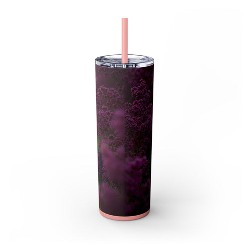 Skinny Tumbler with Straw – 20 oz Stainless Steel Cup